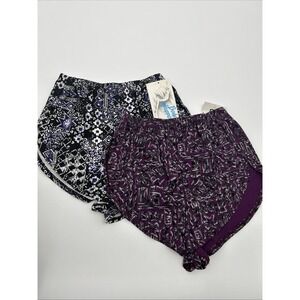 2 Vintage Body Wrappers Shorts Dance Medium Petal short